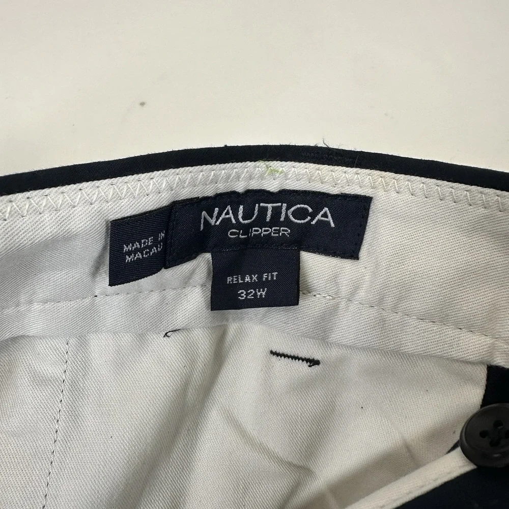 Nautica Clipper Men's Navy Chino‎ Shorts 10